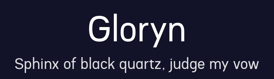 Gloryn by nc — Sans Serif Font — thumbnail 2