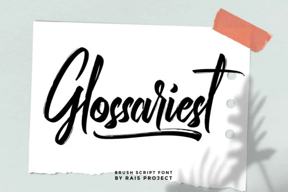 Glossariest Font by RaisProject — Script Handwritten Font