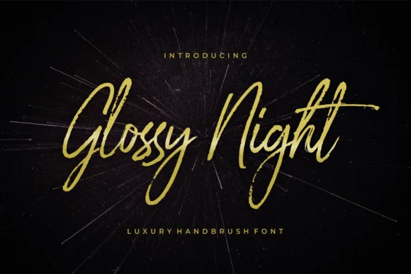 Glossy Night Font by 50Fox β Script Handwritten Font