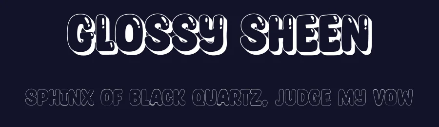 Glossy Sheen by Niskala Huruf — Decorative Font — thumbnail 2
