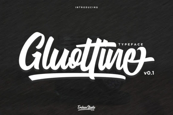 Gluottine Font by EmbunStudio — Script Handwritten Font