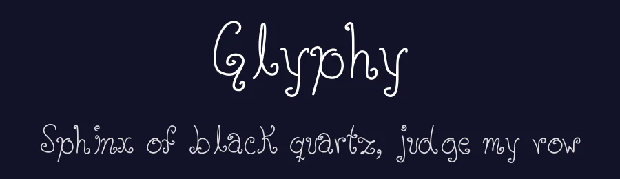 Glyphy by Ana Guerra — Decorative Font — thumbnail 2