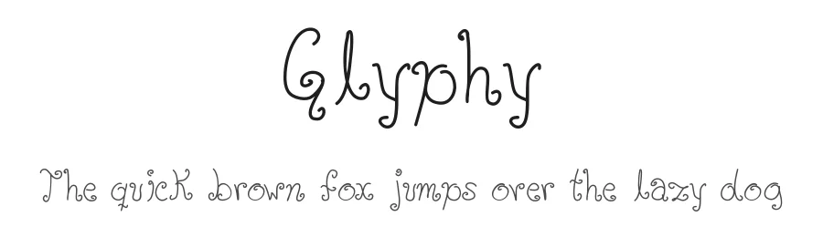 Glyphy by Ana Guerra β Decorative Font