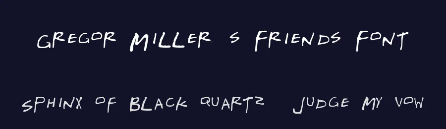 Gregor Miller's Friends Font — Script Handwritten Font — thumbnail 2