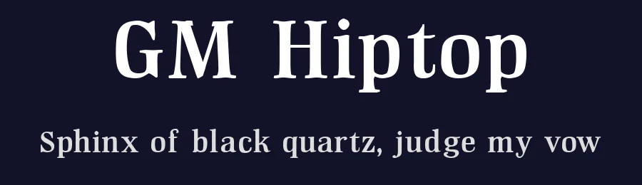 GM Hiptop by GemFonts / Typotheticals — Serif Font — thumbnail 2