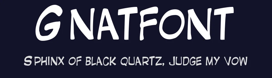 Gnatfont by Kaare Andrews — Decorative Font — thumbnail 2