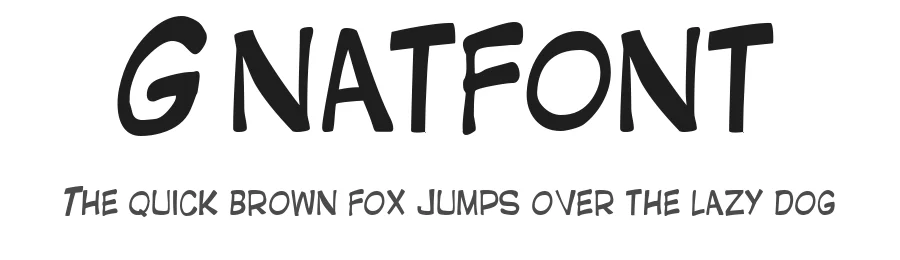 Gnatfont by Kaare Andrews — Decorative Font