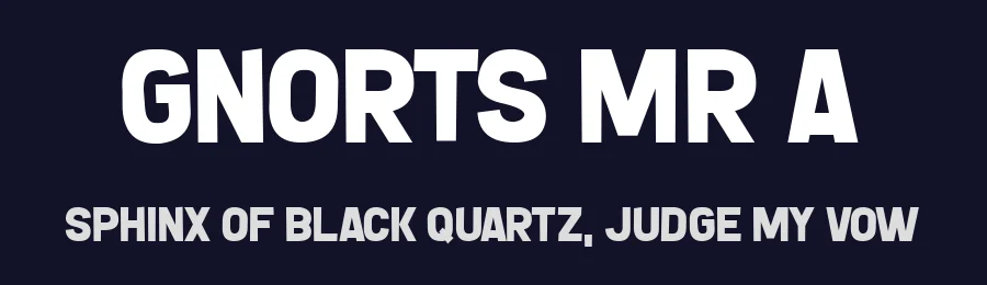 Gnorts Mr A by Chequered Ink — Decorative Font — thumbnail 2