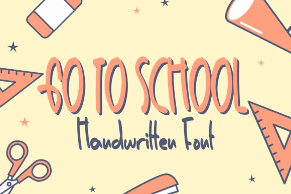 Go to School Font by Creative Zone — Script Handwritten Font