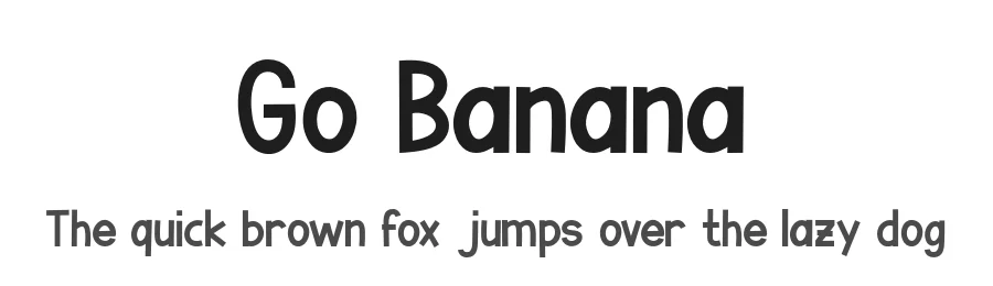 Go Banana by Polah Type — Decorative Font