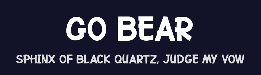 Go Bear by Polah Type — Decorative Font — thumbnail 2