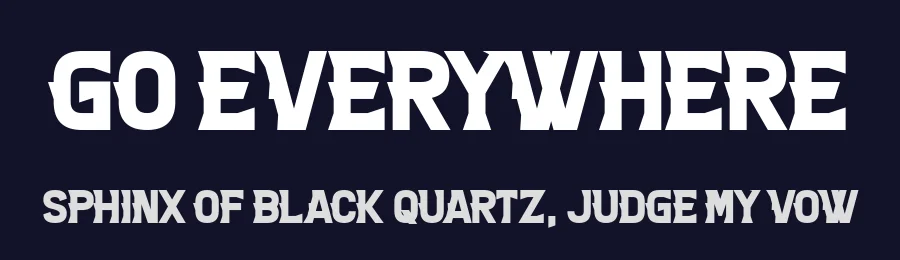 Go Everywhere by Chequered Ink — Decorative Font — thumbnail 2