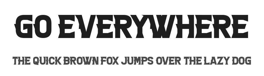 Go Everywhere by Chequered Ink — Decorative Font