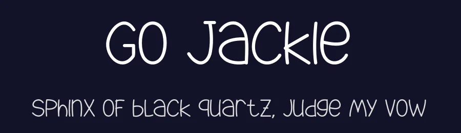 Go Jackie by Polah Type — Decorative Font — thumbnail 2