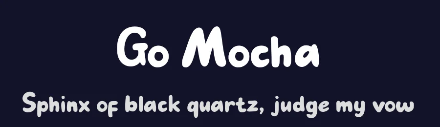Go Mocha by Polah Type — Decorative Font — thumbnail 2