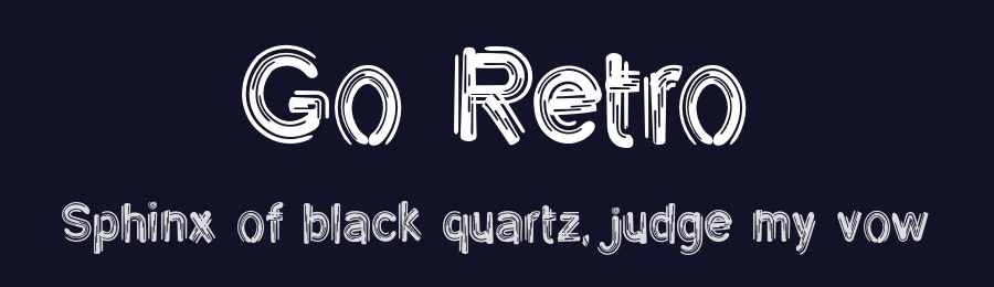 Go Retro by Pidco Art — Decorative Font — thumbnail 2