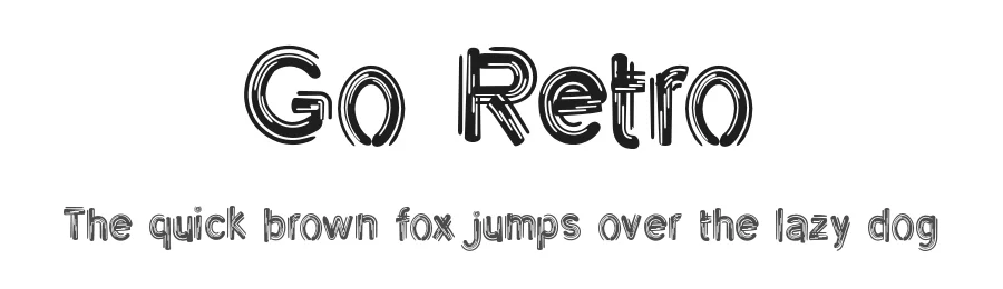 Go Retro by Pidco Art — Decorative Font