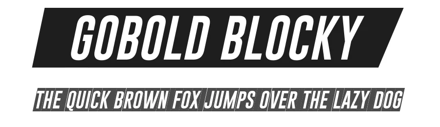 Gobold Blocky by 7NTypes β Sans Serif Font