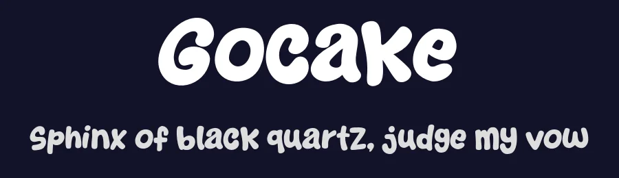 Gocake by Khurasan — Decorative Font — thumbnail 2