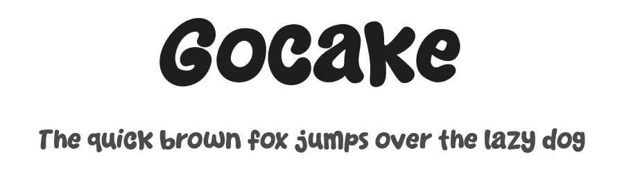 Gocake by Khurasan — Decorative Font