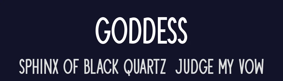 Goddess by Hanna Bie — Decorative Font — thumbnail 2