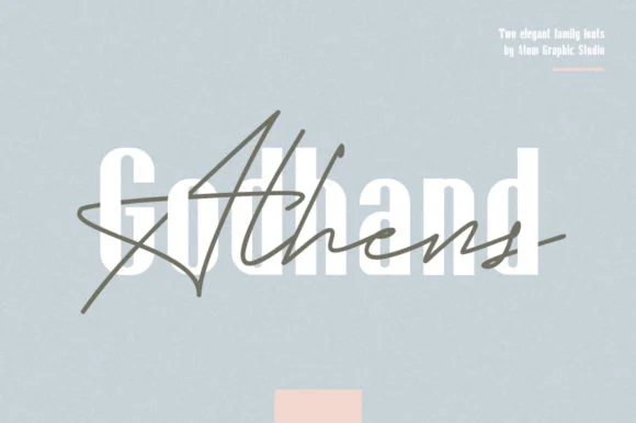 Godhand Athens Family Font by Letteratom β Script Handwritten Font