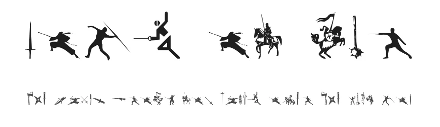 Gods of War by Iconian Fonts — Dingbats Font