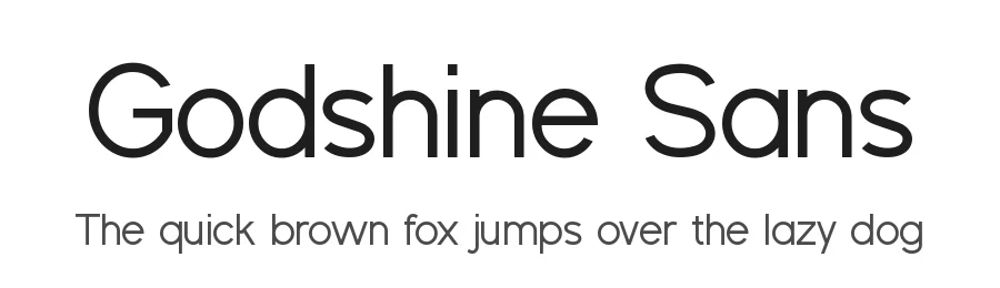 Godshine Sans by UI Creative — Sans Serif Font