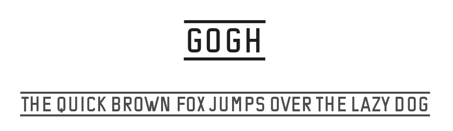 Gogh by Vladimir Nikolic — Sans Serif Font