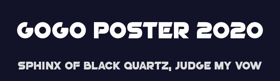 GoGo Poster 2020 by Hawtpixel — Display Font — thumbnail 2