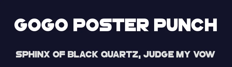 GoGo Poster Punch by Hawtpixel — Sans Serif Font — thumbnail 2