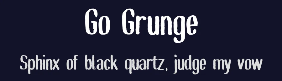 Go Grunge by Almaz Studio — Decorative Font — thumbnail 2