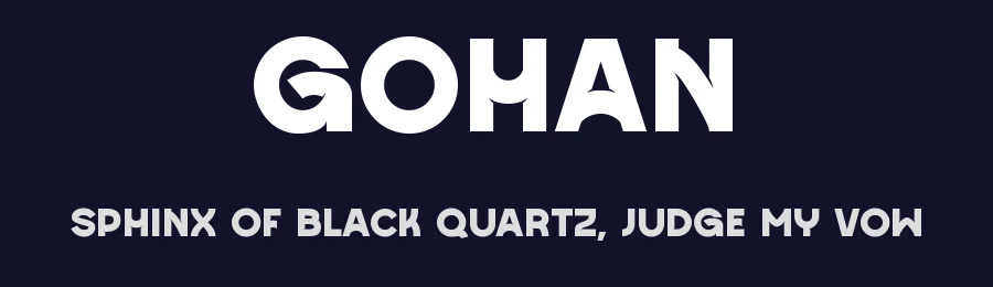 Gohan by Perfectype — Sans Serif Font — thumbnail 2
