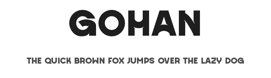 Gohan by Perfectype — Sans Serif Font