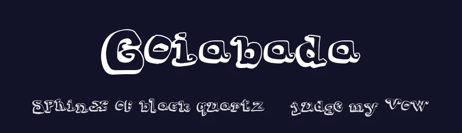 Goiabada by Billy Argel Fonts ® — Decorative Font — thumbnail 2