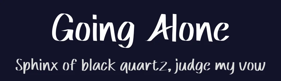 Going Alone by Studio Hello Good — Script Handwritten Font — thumbnail 2