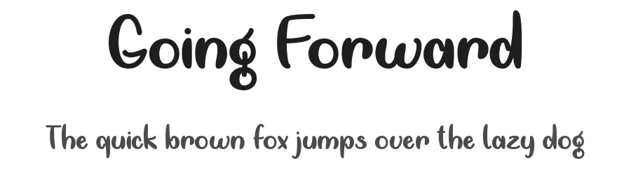 Going Forward