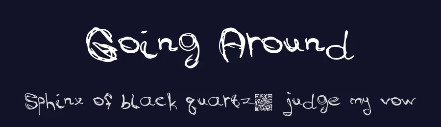 Going Around by Xerographer Fonts — Script Handwritten Font — thumbnail 2