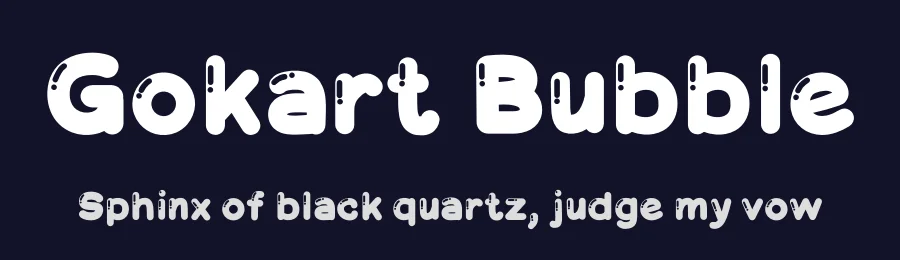 Gokart Bubble by Studio Hello Good — Decorative Font — thumbnail 2