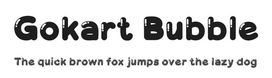 Gokart Bubble by Studio Hello Good โ Decorative Font