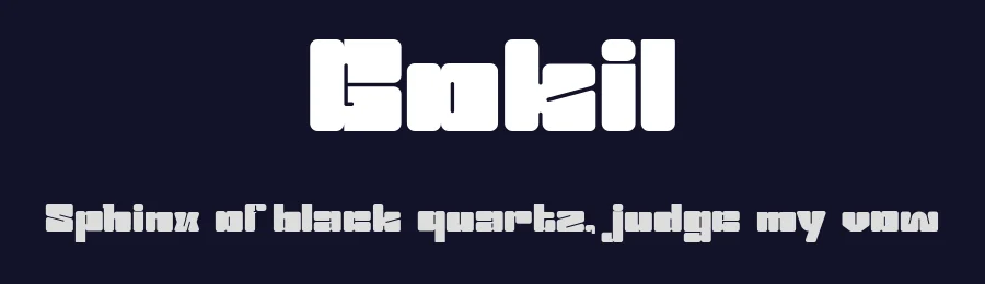 Gokil by Fajar Ramadan — Decorative Font — thumbnail 2