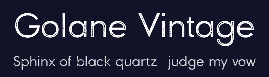 Golane Vintage by Craft Supply Co. — Decorative Font — thumbnail 2