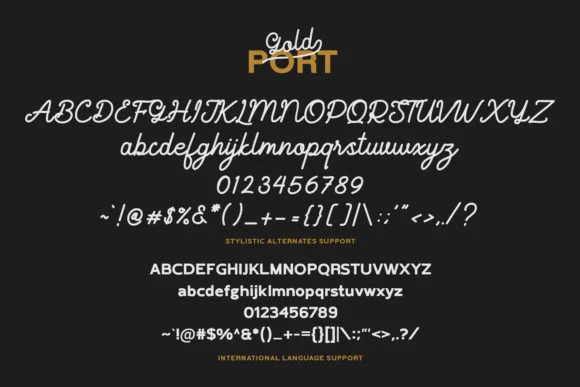 Gold Port Font by Maulana Creative — Script Handwritten Font — thumbnail 6
