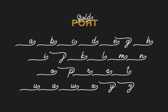 Gold Port Font by Maulana Creative — Script Handwritten Font — thumbnail 7