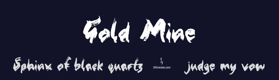Gold Mine by JSH creates — Script Handwritten Font — thumbnail 2