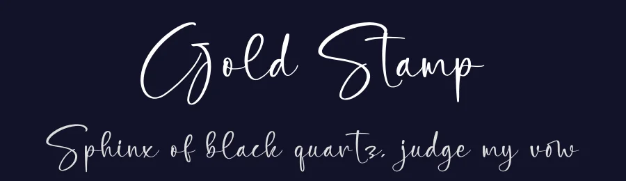 Gold Stamp by Letterena Studios — Script Handwritten Font — thumbnail 2
