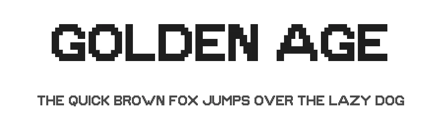 Golden Age by imagex — Display Font