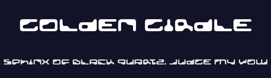 Golden Girdle by Typodermic Fonts — Display Font — thumbnail 2