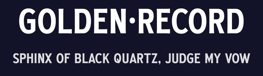 Golden Record by Måns Grebäck — Decorative Font — thumbnail 2