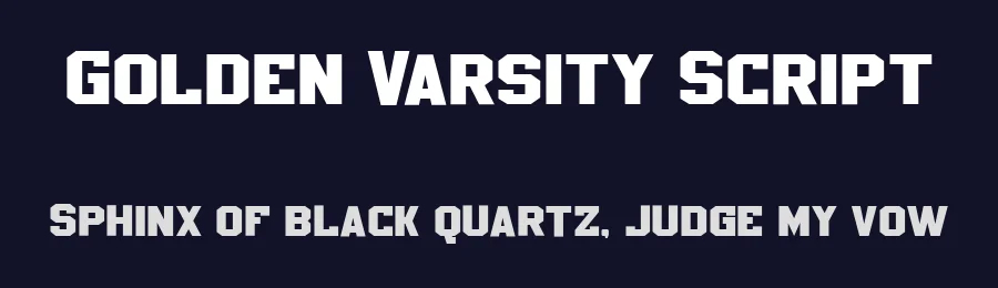 Golden Varsity Script by Blankids — Script Handwritten Font — thumbnail 2